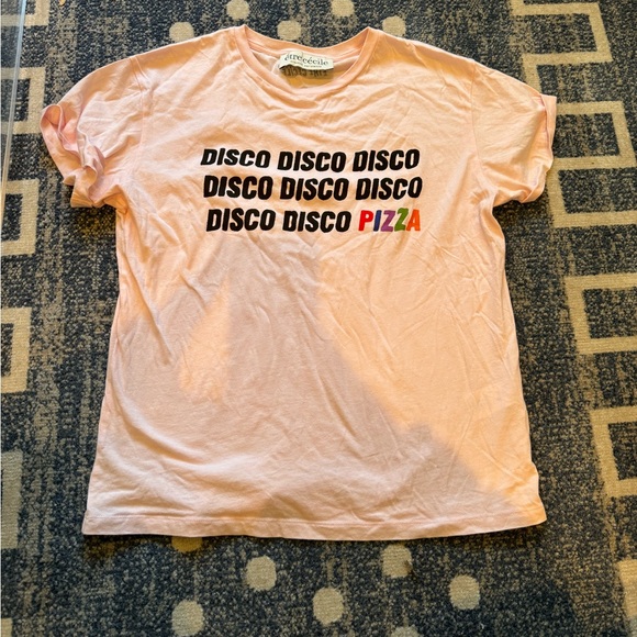 Etre Cecile Disco Pizza Classic T-shirt | Size XS - Picture 4 of 6